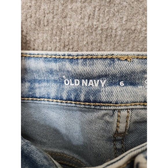 Old Navy Rockstar Slim Capri Jeans Womens 6 Blue Light Wash Stretch NEW - Picture 10 of 13
